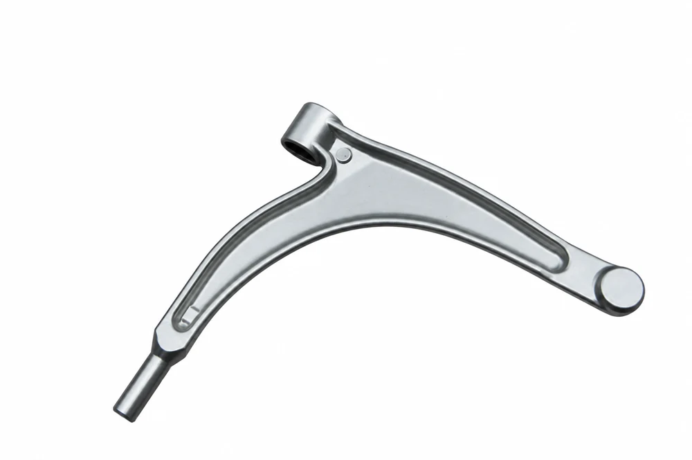 Aluminium forging parts on a white background Aluminium forging parts on a white background