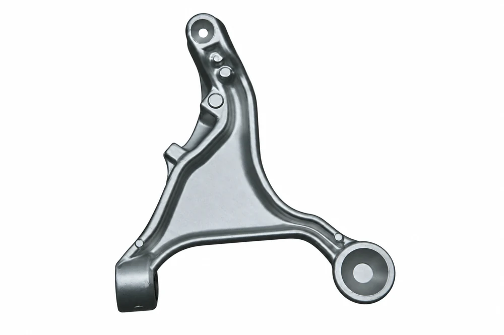 Forging Aluminium Parts on a white background Forging Aluminium Parts on a white background