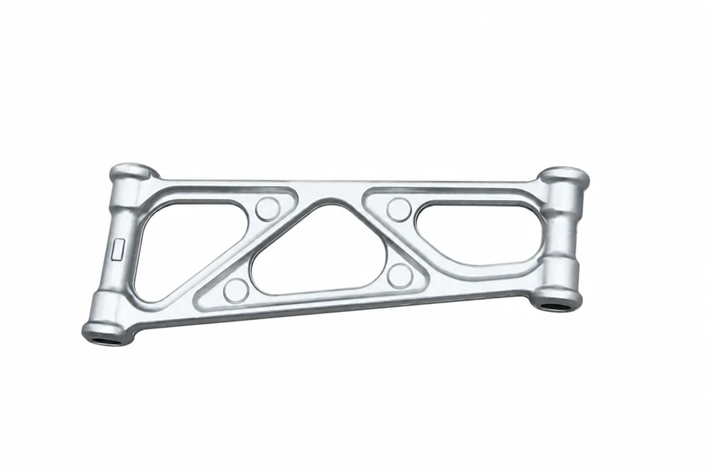 High pressure die casting forging on a white background High pressure die casting forging on a white background