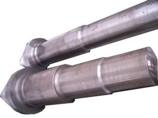 Open die forging shafts on a white background Open die forging shafts on a white background
